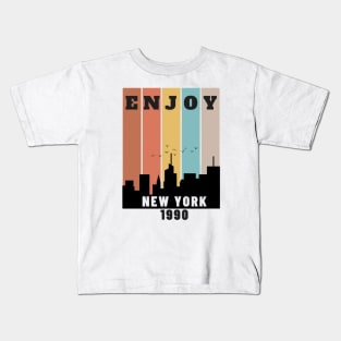 Enjoy< NEW YORK 1990 Kids T-Shirt